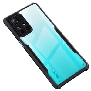 SNP-Back Cover For Mi Redmi Note 11T 5G / Poco M4 Pro 5G Back Cover Case | 360 Degree Protection | Shock Proof Design | Transparent Back Cover for Redmi Note 11T / Poco M4 Pro Black Bumper