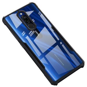 SNP-Back Cover Case for Redmi 8A Dual/Redmi 8 / Redmi 8A | 360 Degree Protection | Shock Proof Design | Transparent Back Cover for Xiaomi Redmi 8A Dual/8/8A (PC,TPU|Black Bumper)