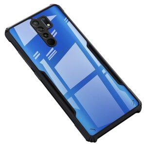 SNP-Back Case Cover for Mi Redmi 9 Prime/Poco M2 / Poco M2 Reloaded | Compatible for Mi Redmi 9 Prime/Poco M2 / Poco M2 Reloaded Back Case Cover | (TPU + PC | Matte Black)