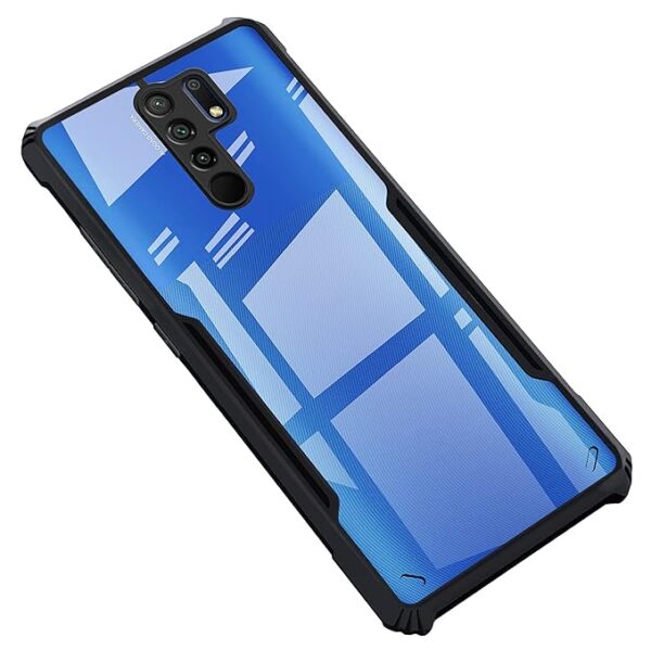SNP-Back Case Cover for Mi Redmi 9 Prime/Poco M2 / Poco M2 Reloaded | Compatible for Mi Redmi 9 Prime/Poco M2 / Poco M2 Reloaded Back Case Cover | (TPU + PC | Matte Black)