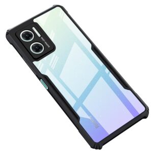 SNP-Redmi 11 Prime 5G Back Cover | Crystal Clear Transparent Back | Ultra Hyrbid | Full Camera Protection | Raised Edge | Bumper Back Case for Redmi 11 Prime 5G (Plastic, Black)