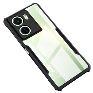 SNP-Back Cover Case for Mi Redmi 13C 4G / Poco C65 | 360 Degree Protection | Shock Proof Design | Transparent Back Cover Case for Redmi 13C / Poco C65 (PC & TPU, Black Bumper)