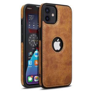 Flexible Pu Leather | Full Camera Protection | Raised Edges | Super Soft-Touch | Bumper Case for iPhone 11 (Brown)