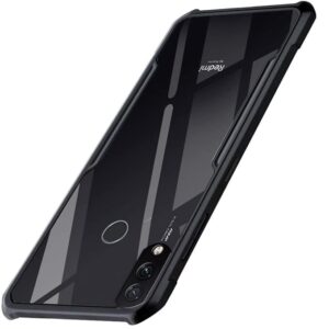 SNP- Shockproof Clear Back Cover Case for Redmi Note 7 / 7S / Note 7 Pro | 360 Degree Protection | Hard Transparent Back Cover Case for Redmi Note 7 / 7S / Note 7 Pro (PC & TPU, Black Bumper)