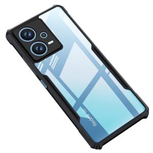SNP-Shock Proof Back Case for Redmi Note 12 5G | Poco X5 5G - AirEDGE Technology | Camera Protection | Transparent Hybrid Mobile Back Case Cover - Earthy Black