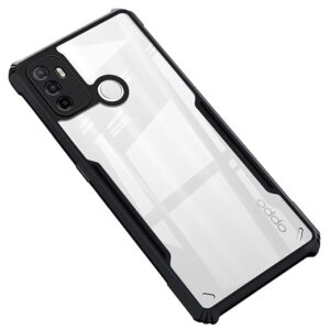 SNP-Back Case Cover for Oppo A53 (2020) / Oppo A33 (2020) | Compatible for Oppo A53 (2020) / Oppo A33 (2020) Back Case Cover | Clear Case with Camera Protection | (TPU + PC | Matte Black)