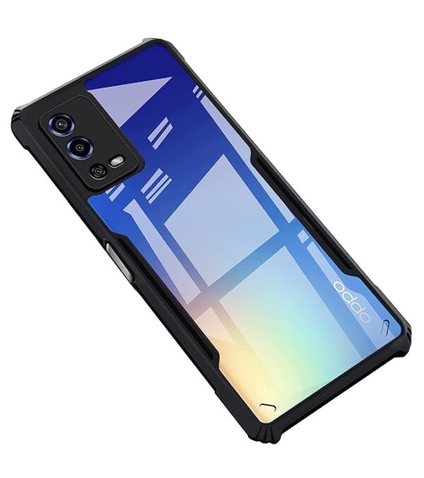 SNP- Bumper Bump || Transparent || Edge to Edge Protection Back case Cover for Oppo A55 4G - Transparent