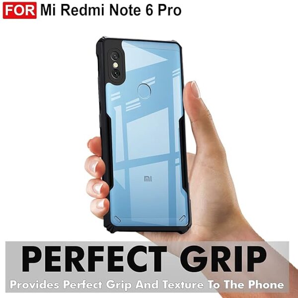 SNP-Back Case Cover for Mi Redmi Note 6 Pro (TPU, Polycarbonate_Matte Black) - Image 3