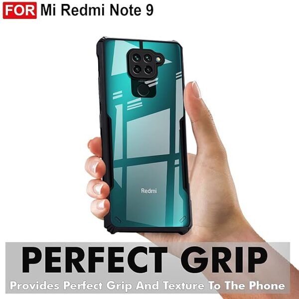 SNP-Solimo Mobile Cover for Xiaomi Redmi Note 9 (Polycarbonate_Matte Black) - Image 3