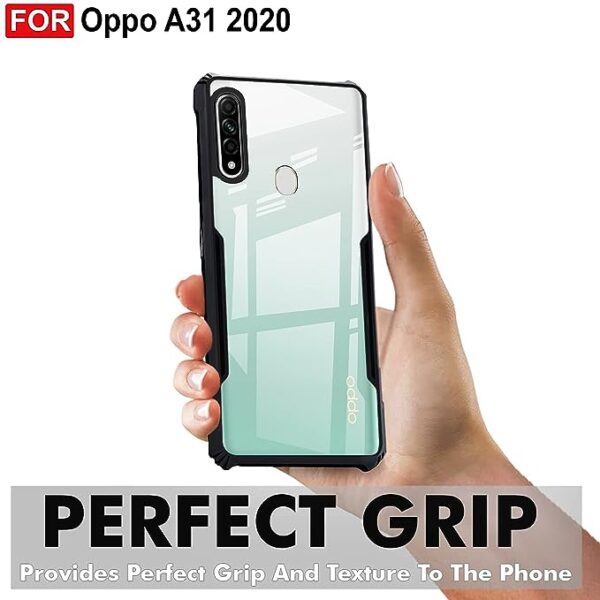 SNP-Back Case Cover for Oppo A31 2020 (TPU, Polycarbonate_Matte Black) - Image 3