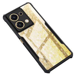 SNP-Shockproof Crystal Clear Back Cover Case for Mi Redmi Note 13 5G | 360 Degree Protection | Protective Design | Transparent Back Cover Case for Redmi Note 13 5G (PC & TPU, Black Bumper)