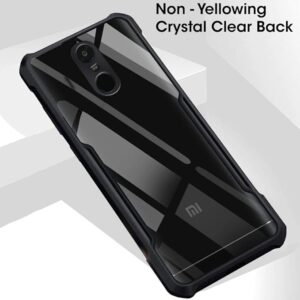 SNP-Shockproof Crystal Clear Back Cover Case for Mi Redmi Note 4 | 360 Degree Protection | Protective Design | Transparent Back Cover Case for Redmi Note 4 (PC & TPU, Black Bumper)