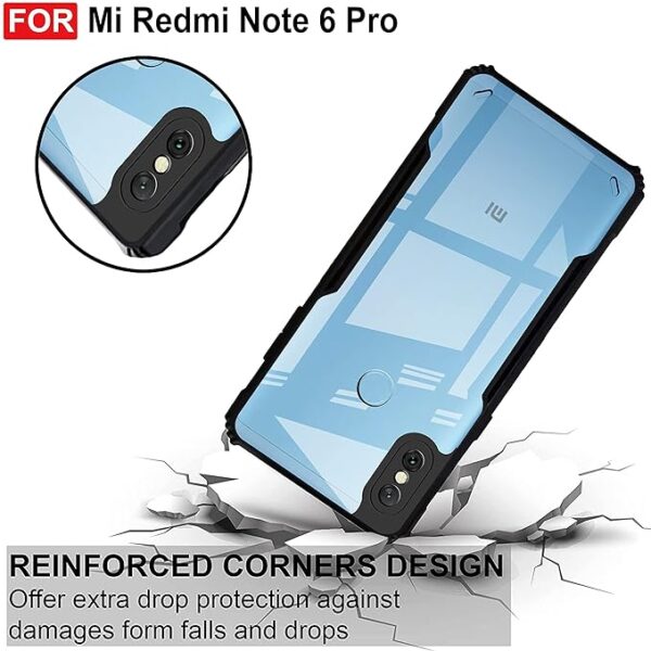SNP-Back Case Cover for Mi Redmi Note 6 Pro (TPU, Polycarbonate_Matte Black) - Image 4