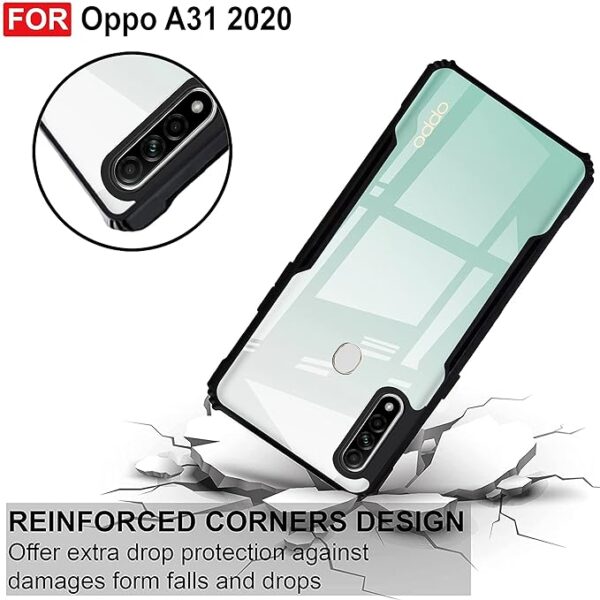 SNP-Back Case Cover for Oppo A31 2020 (TPU, Polycarbonate_Matte Black) - Image 4