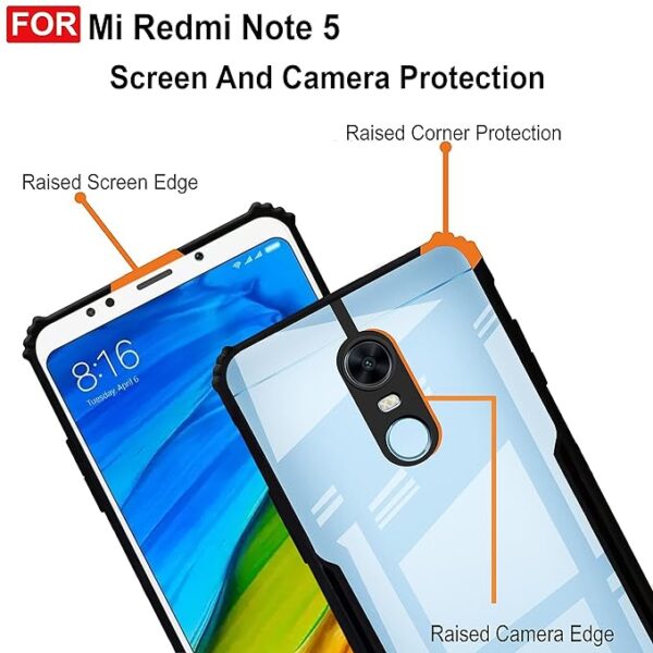 SNP-Solimo Mobile Cover for Xiaomi Redmi Note 5 (Polycarbonate_Matte Black) - Image 5