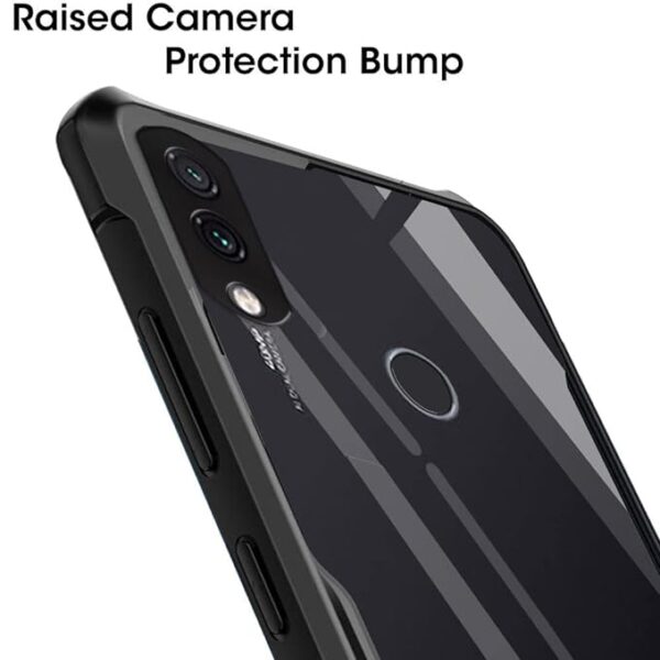 SNP- Shockproof Clear Back Cover Case for Redmi Note 7 / 7S / Note 7 Pro | 360 Degree Protection | Hard Transparent Back Cover Case for Redmi Note 7 / 7S / Note 7 Pro (PC & TPU, Black Bumper) - Image 5