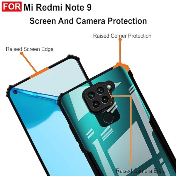 SNP-Solimo Mobile Cover for Xiaomi Redmi Note 9 (Polycarbonate_Matte Black) - Image 5