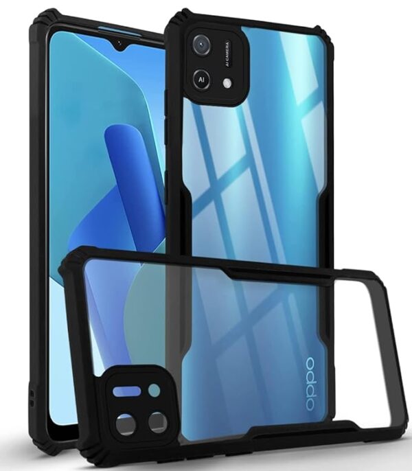 SNP-Back Cover for Oppo A16k Back Cover Case - Black Transparent - Image 5