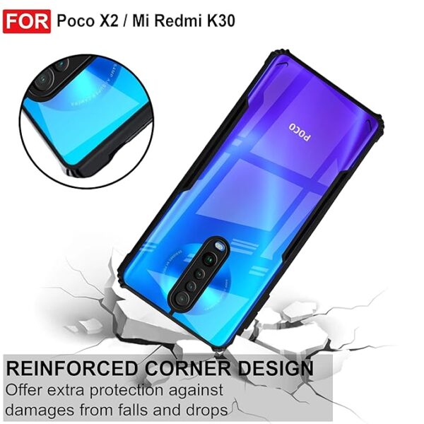 SNP-Back Case Cover for Mi Redmi K30 / Poco X2 (TPU, Polycarbonate_Matte Black) - Image 5