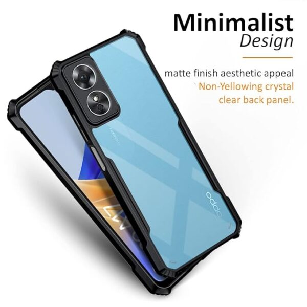 SNP- Back Case Cover for Oppo A17 (Polycarbonate, Thermoplastic Polyurethane_Matte Black) - Image 6