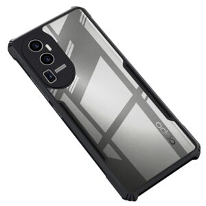 SNP-Oppo Reno 10 Pro Plus 5G Back Cover | Crystal Clear Transparent Back | Ultra Hybrid | Full Camera Protection | Raised Edge | Bumper Back Case for Oppo Reno 10 Pro Plus 5G (Black)