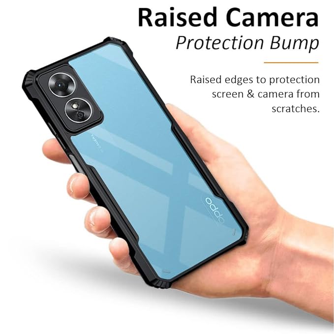 SNP-Back Case Cover for Oppo A17 (Polycarbonate, Thermoplastic Polyurethane_Matte Black) - Image 4