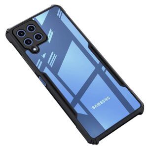 SNP- Back Cover Case for SAM M33 | Raised Bumps for Full Device & Camera Protection Shockproof TPU Silicone Back Case Mobile Cover – Transparent