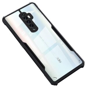 SNP- ack Case Cover for Oppo Reno 2Z / Oppo Reno 2F | Compatible for Oppo Reno 2Z / Oppo Reno 2F Back Case Cover | Clear Case with Camera Protection | (TPU + PC | Matte Black)