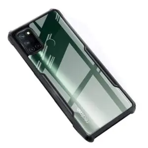 SNP- Transparent Crystal Clear Hard PC Back Case with TPU Bumper, Military-Grade Drop Protection, Shockproof Anti-Scratch case Cover for Realme 7i