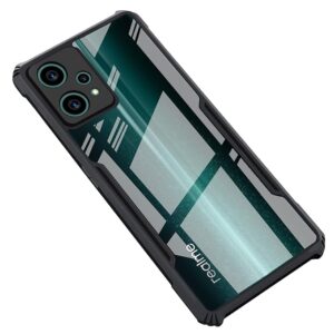 SNP- Back Cover for Realme 9 4G | Realme 9 Pro Plus Mobile Back Case Shock Proof Design Camera Edges Protection Crystal Clear Phone Case Precise Cutouts Matte Black Soft Bumper Phone Cover