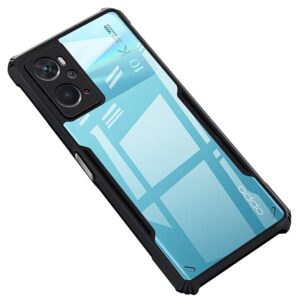 SNP-  Realme 9i (5G) Back Case Cover | Camera Protection Shockproof Bumper-Edge | Acrylic Crystal Clear 360 Degree Protection TPU+PC | Transparent Eagle Back Case Cover (Black)