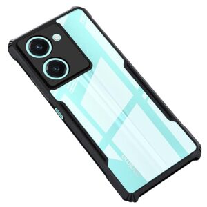 SNP-  Back Cover for Realme C33 Mobile Back Case Shock Proof Design Camera Edges Protection Crystal Clear Phone Case Precise Cutouts Matte Black Soft Bumper Phone Cover