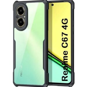 SNP- Back Cover Case for Realme C67 4G | Acrylic | Black | Back Cover Case for Realme C67 4G