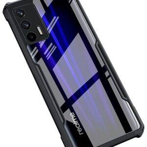 SNP-  Back Cover for Realme X7 Max | Realme GT Mobile Back Case Shock Proof Design Camera Edges Protection Crystal Clear Phone Case Precise Cutouts Matte Black Soft Bumper Phone Cove