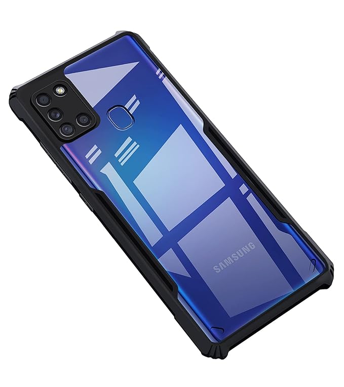 SNP- Back Case Cover for Samsung A21s (TPU, Polycarbonate_Matte Black)