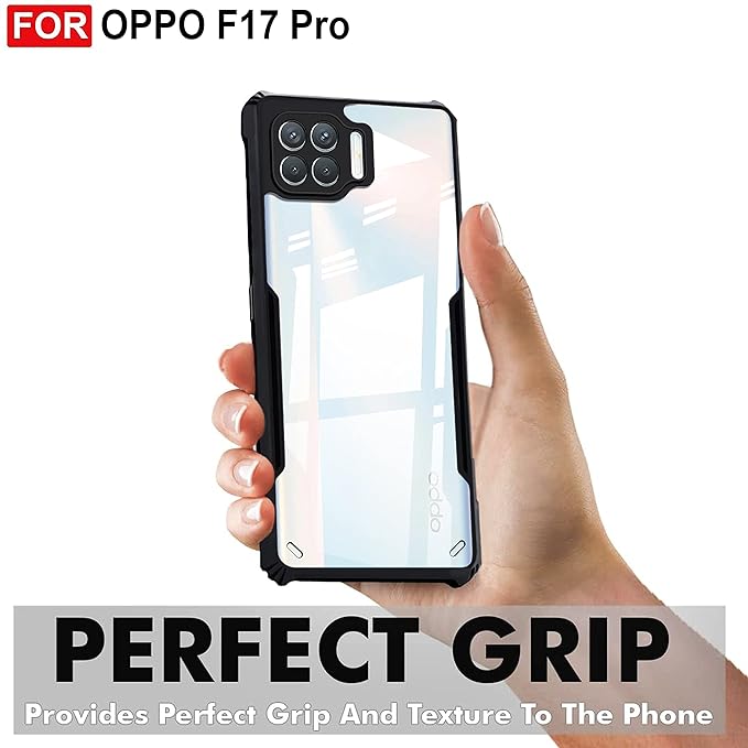 SNP- Back Case Cover for Oppo F17 Pro (TPU, Polycarbonate_Matte Black) - Image 2