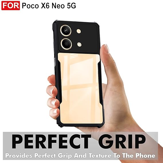 SNP- Back Case Cover for Poco X6 Neo 5G (Polycarbonate_Matte Black) - Image 2