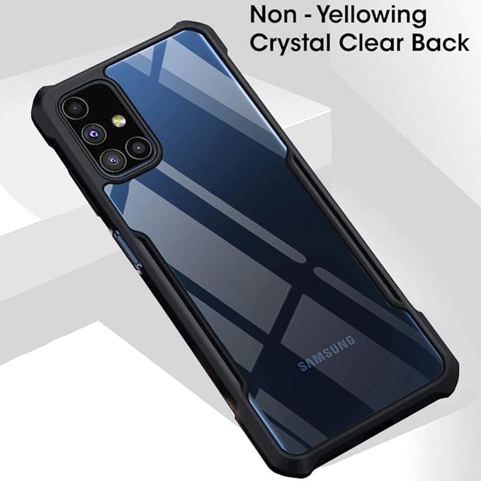 SNP- Back Cover Case for SAM M51 | Raised Bumps for Full Device & Camera Protection Shockproof TPU Silicone Back Case Mobile Cover – Transparent - Image 3