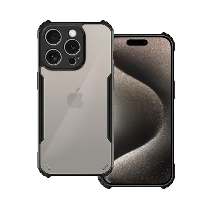 SNP- Cover Compatible with iPhone 15 pro max Magnetic case | Slim Stylish 360 Protection Design |Crystal Clear | Shockproof Eagle Back Cover for iPhone 15 Pro Max