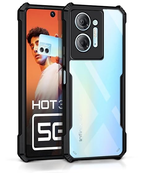 SNP- Camera Bump Protection | Slim Stylish 360 Protection Design |Crystal Clear | Shockproof Eagle Back Cover for Infinix Hot 30 5G