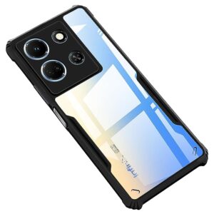 SNP- Infinix Note 30 5G Back Cover Case | Ultra Thin 360 Degree Protection Crystal Clear Tranparent Bumper Back Cover Case for Infinix Note 30 5G - Black