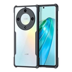 SNP- Honor X9b 5G Back Cover | Transparent Crystal Clear Hard PC Back Case with TPU Bumper, Drop Protection Case Cover for Honor X9b 5G