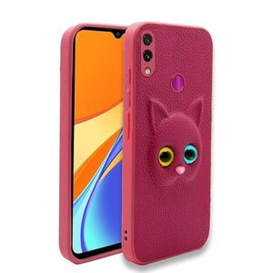 SNP- Redmi Note 7 / Note 7 Pro/Note 7s Back Cover for Girls | Cute Cat Leather Finish | Soft TPU | Case for Mi Redmi Note 7 / Note 7 Pro/Note 7s (Pink)