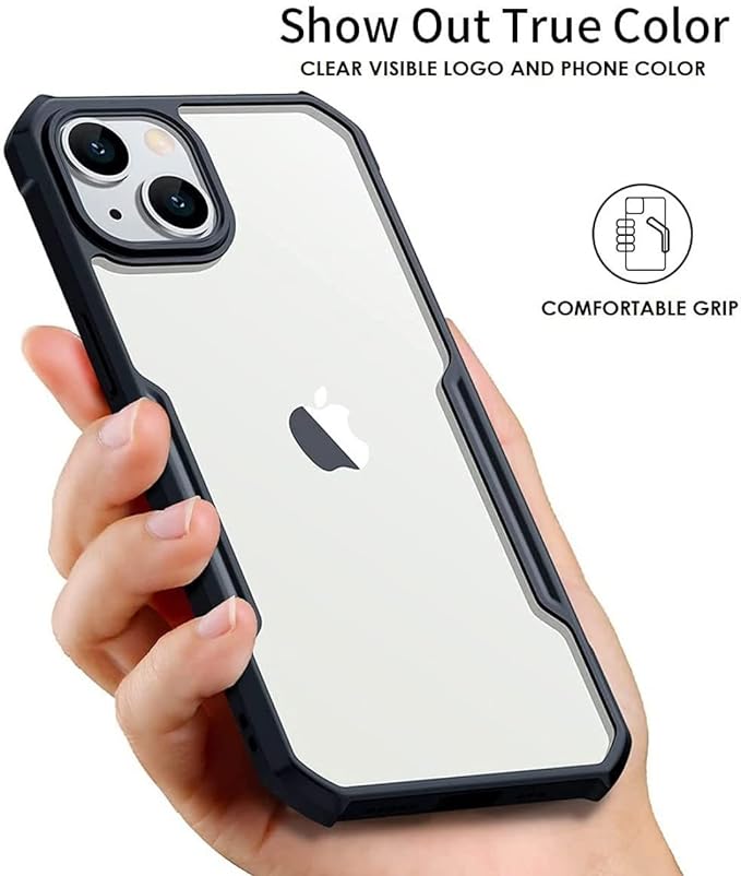 SNP- Back Cover for iPhone 13 Case (Scratch Proof | TPU + Tough Polycarbonate Back I 6 ft Drop Protection Tested I Black - Image 2