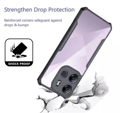 SNP- Back Cover Case for Tecno Spark Go 2023 (Shockproof with Polycarbonate Clear Panel | Professional Black) - Image 2