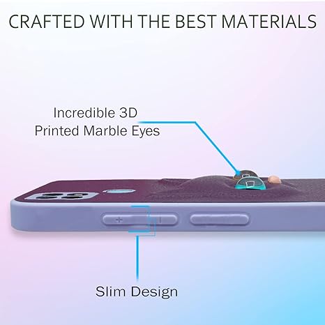 SNP- Redmi 10A / Redmi 9 / 9C / 9 Activ/Poco C31 Back Cover for Girls | Cute Cat Leather Finish | Soft TPU | Case for Mi Redmi 10A / Redmi 9 / 9C / 9 Activ/Poco C31 (PURPLE) - Image 4