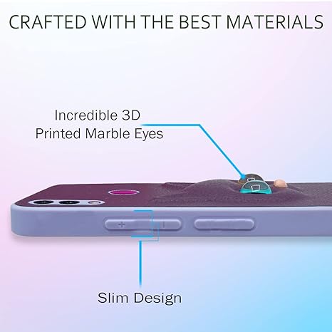 SNP- Redmi Note 7 / Note 7 Pro/Note 7s Back Cover for Girls | Cute Cat Leather Finish | Soft TPU | Case for Mi Redmi Note 7 / Note 7 Pro/Note 7s (PURPLE) - Image 4