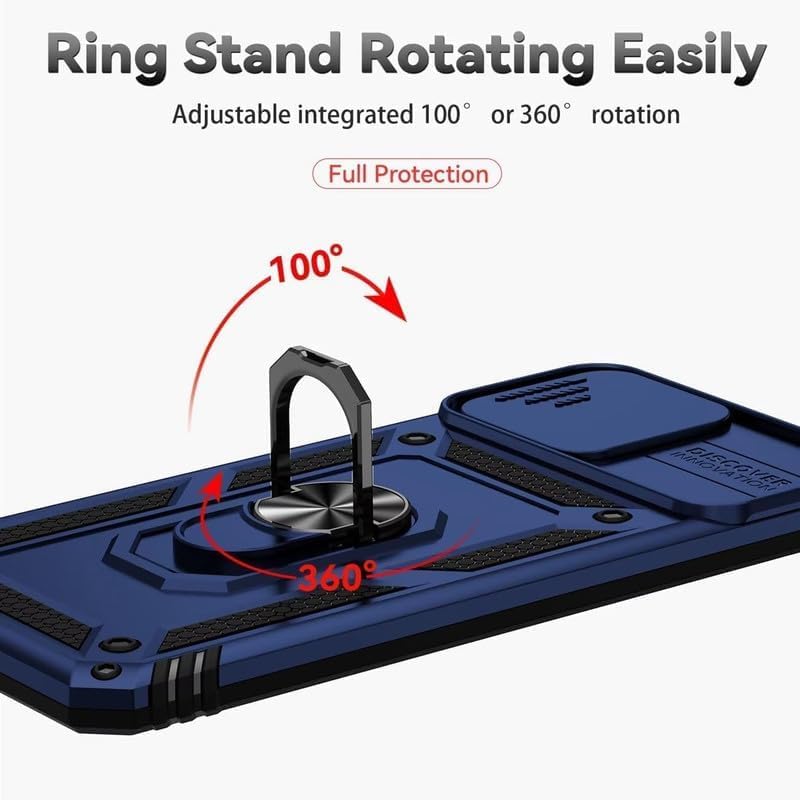 SNP- | D10 Tough Armor | Sliding Camera Shield | 360° Protection | Kickstand Ring Holder | Military-Grade Shockproof Bumper - Image 2