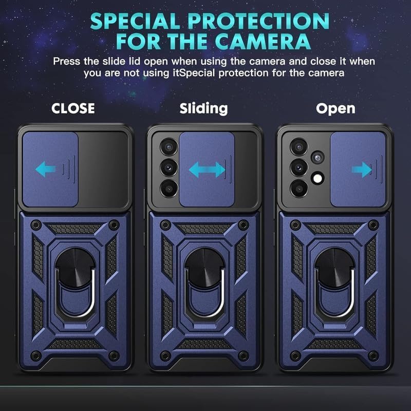 SNP- | D10 Tough Armor | Sliding Camera Shield | 360° Protection | Kickstand Ring Holder | Military-Grade Shockproof Bumper - Image 4