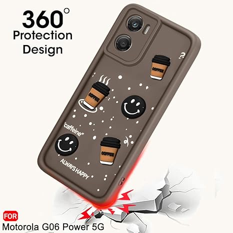 SNP- Back Cover Case for iQOO Neo 10 5G | Cute Fun Cartoon 3D Smiley Coffee Case | Full Camera Protection | Shockproof Back Cover Case for iQOO Neo 10 5G (Silicone, BROWN) - Image 4